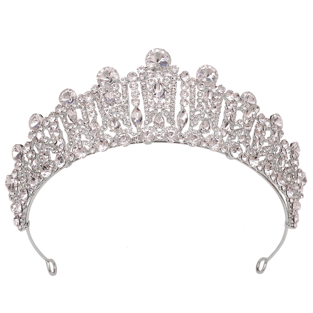 Bridal Shiny Women's Solid Color Alloy Rhinestone Diamond Crown display picture 21