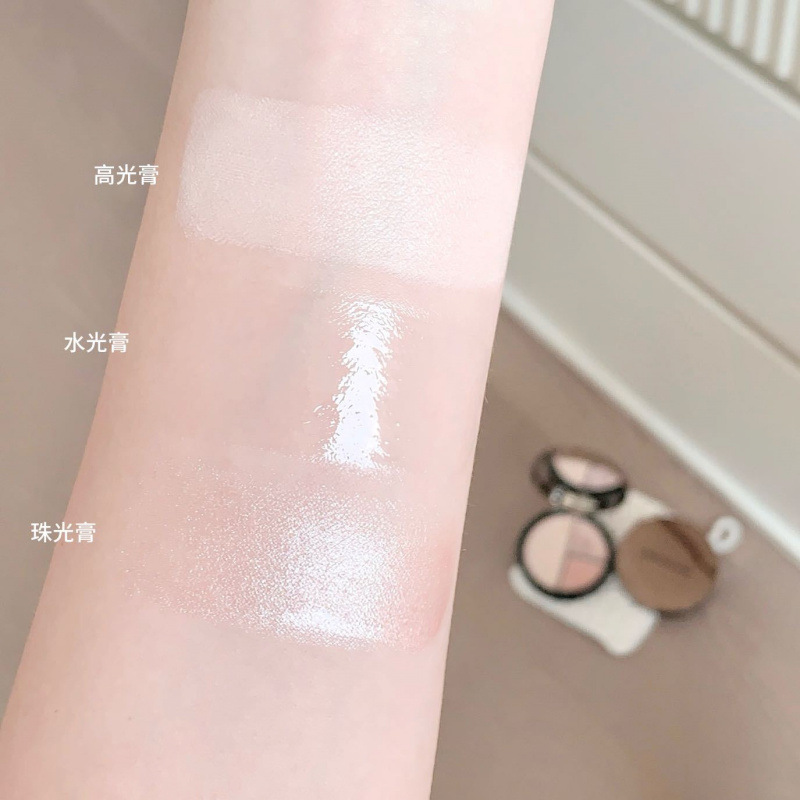Kakashow 3 color transparente transparente multipropósito disco estereoscópico brillante blanqueador delicado no atascado agua de luz multipropósito crema