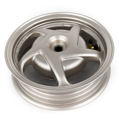 Motorcycle Wheel Hub Suitable for Wuyang Honda Jiayu Wh110T-A-8 Aluminum Alloy Wheel Assembly Front and Rear Rims (Hub) - rear-wheel-flash-silver