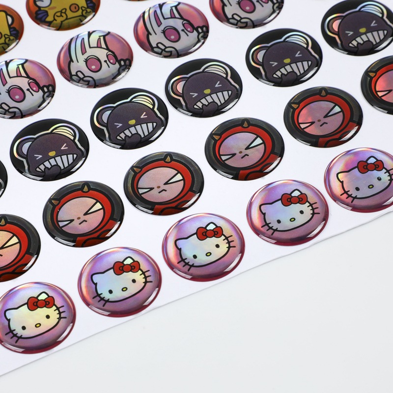 水晶滴塑制定水晶标不干胶标签贴纸 加工标牌商标logo滴胶贴纸