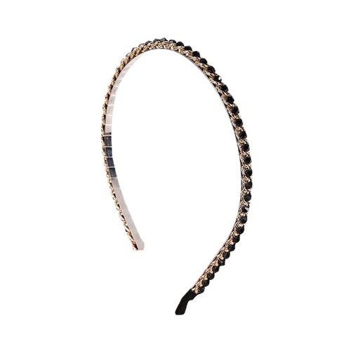 New retro temperament fashionable crystal headband Korean style trendy headband hair accessories ins simple face wash and pressure headband