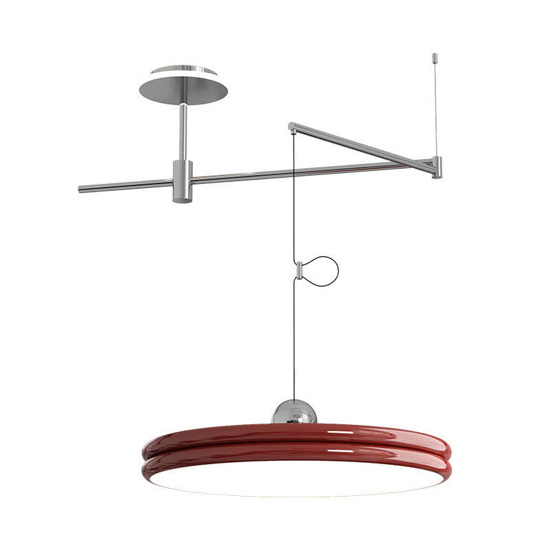 Lámpara de techo moderna y minimalista para restaurante, lámpara de mesa de comedor, lámpara creativa con personalidad para barra de bar, lámpara de techo con brazo oscilante UFO 270L