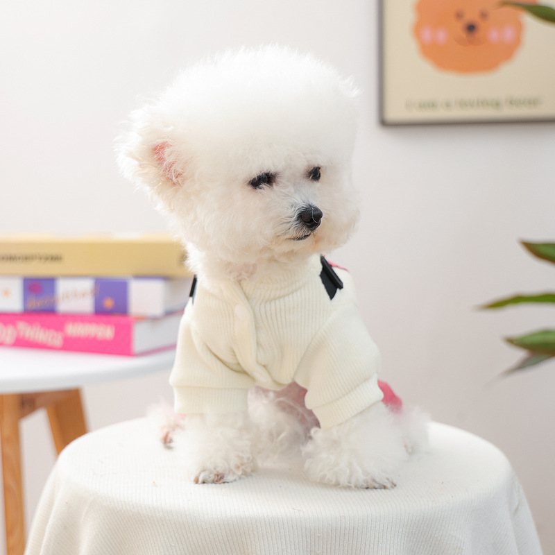 宠物圈狗狗猫猫服装服饰厂家批发四脚衣秋冬新款粉色工装背带裤子|undefined