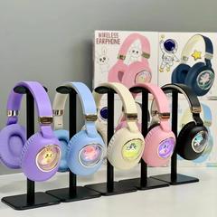工場の新しい ST862 ヘッドマウント Bluetooth ヘッドセット漫画発光猫ヘッドセット折りたたみ式プライベートモデルヘッドセット