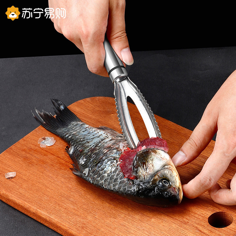 304 acero inoxidable para raspar escamas de pescado cuchillo asesino de pescado profesional escamas cepillo planador doméstico 1102