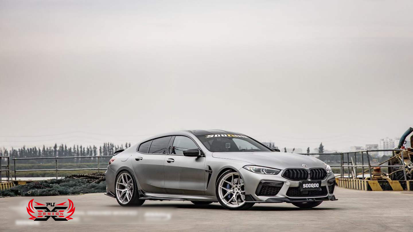Suitable for BMW 8 Series BMW M8 F91 F92 F93 front bumper exterior trim front air spoiler carbon fiber modification parts