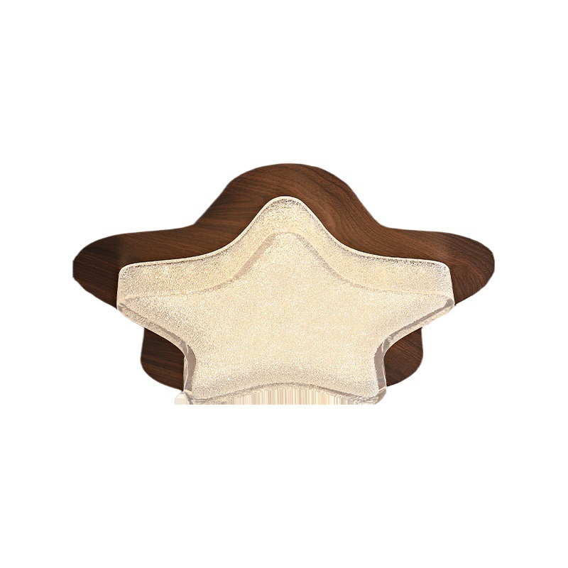 Lámpara de techo de protección ocular para niños de alta gama de estilo francés diseñador 2025 nueva lámpara de habitación de dormitorio estrella