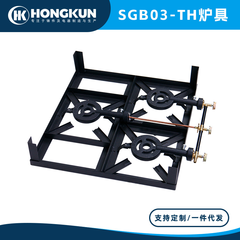 horno de hierro fundido comercial horno de gas horno de ángulo horno de tres extremos horno de fuego rápido horno de gas licuado doméstico tipo de escritorio tres hornos fácilmente limpias de gas