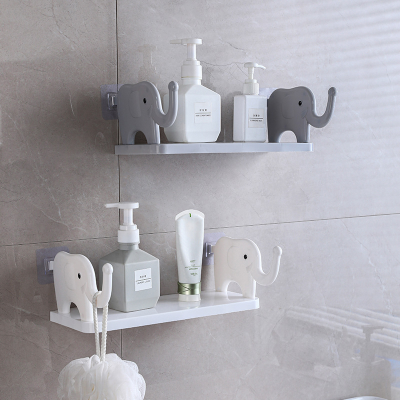 Elephant Bathroom Storage Rack Bathroom Sink Cosmetics Storage Kitchen Wall Spice Storage Rack
