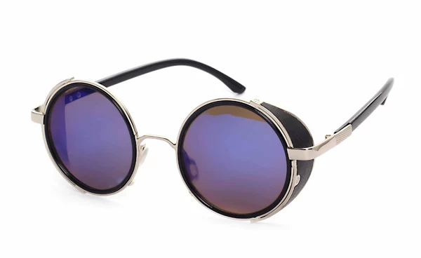 Silver frame blue reflective C9