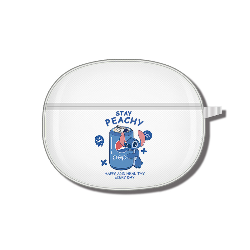 Adecuado para realme buds air3, funda para auriculares, funda protectora Bluetooth, carcasa suave transparente de TPU, patrón de impresión en color