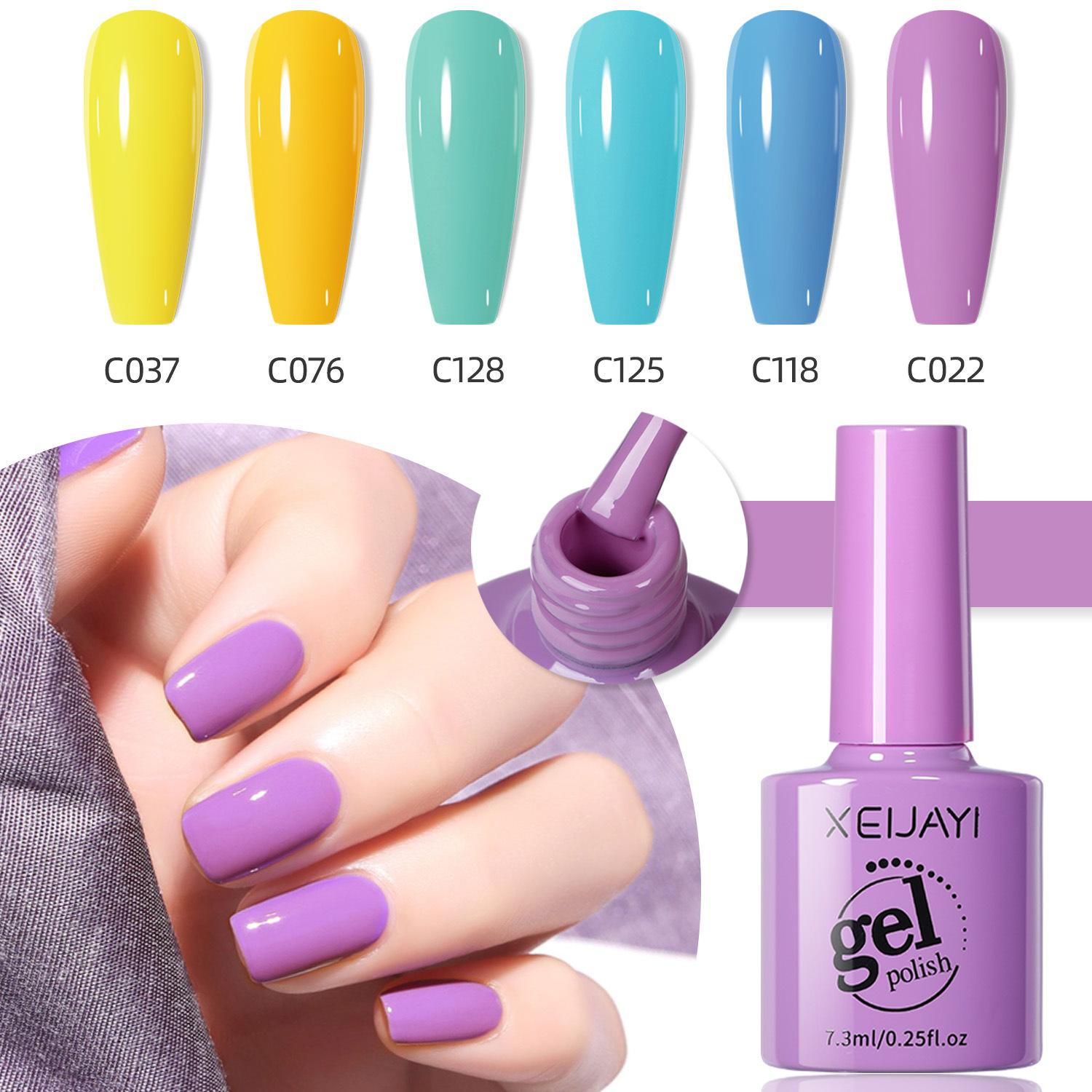 Macaroon Candy Color Nail Gel 2024 New Summer Full Color Gel for Nail Art Shop