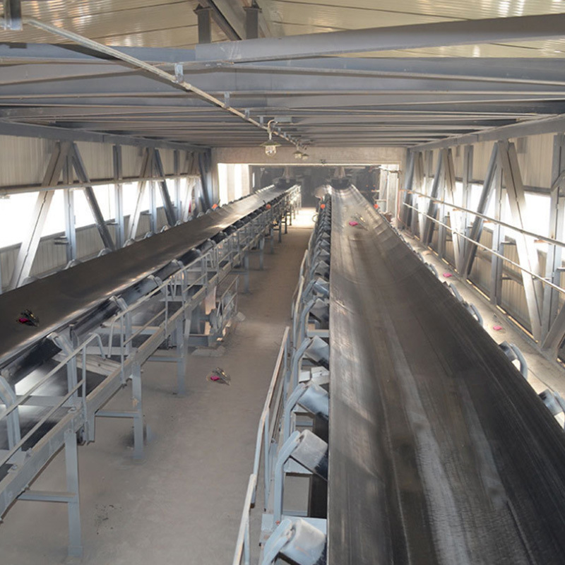 山东重型沙子输送带 煤块水平输送带 爬坡输送机 耐酸碱输送带