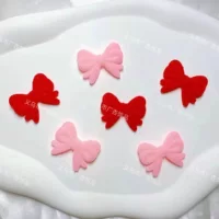 2,5x3,0 см флокирующий лук перфорированные аксессуары DIY ручной работы антикварный головной убор заколка для волос кисточка аксессуары для волос материал