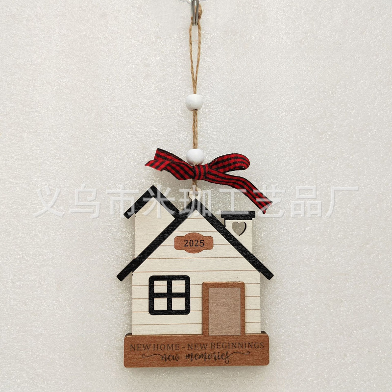 2025年越境新築祝いギフト クリスマス 母の日 バレンタインデー 装飾品 玄関用丸型木製吊り飾り|undefined