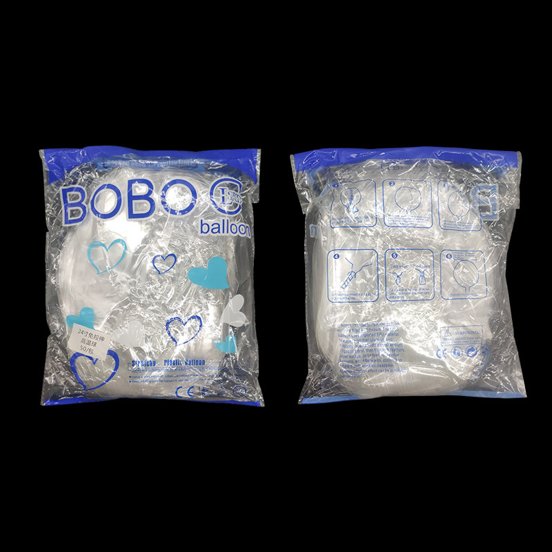 Bubble ball without stretching, shiny transparent bubble balloons, night market rose-shaped bubble ball skin wholesale