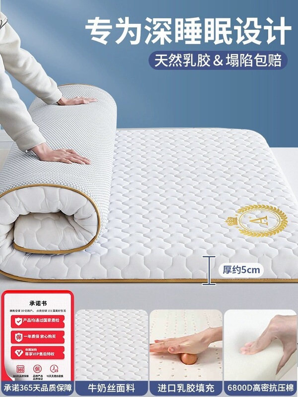 乳胶记忆棉床垫家用卧室租房软垫180x200床褥垫学生宿舍单人5|undefined