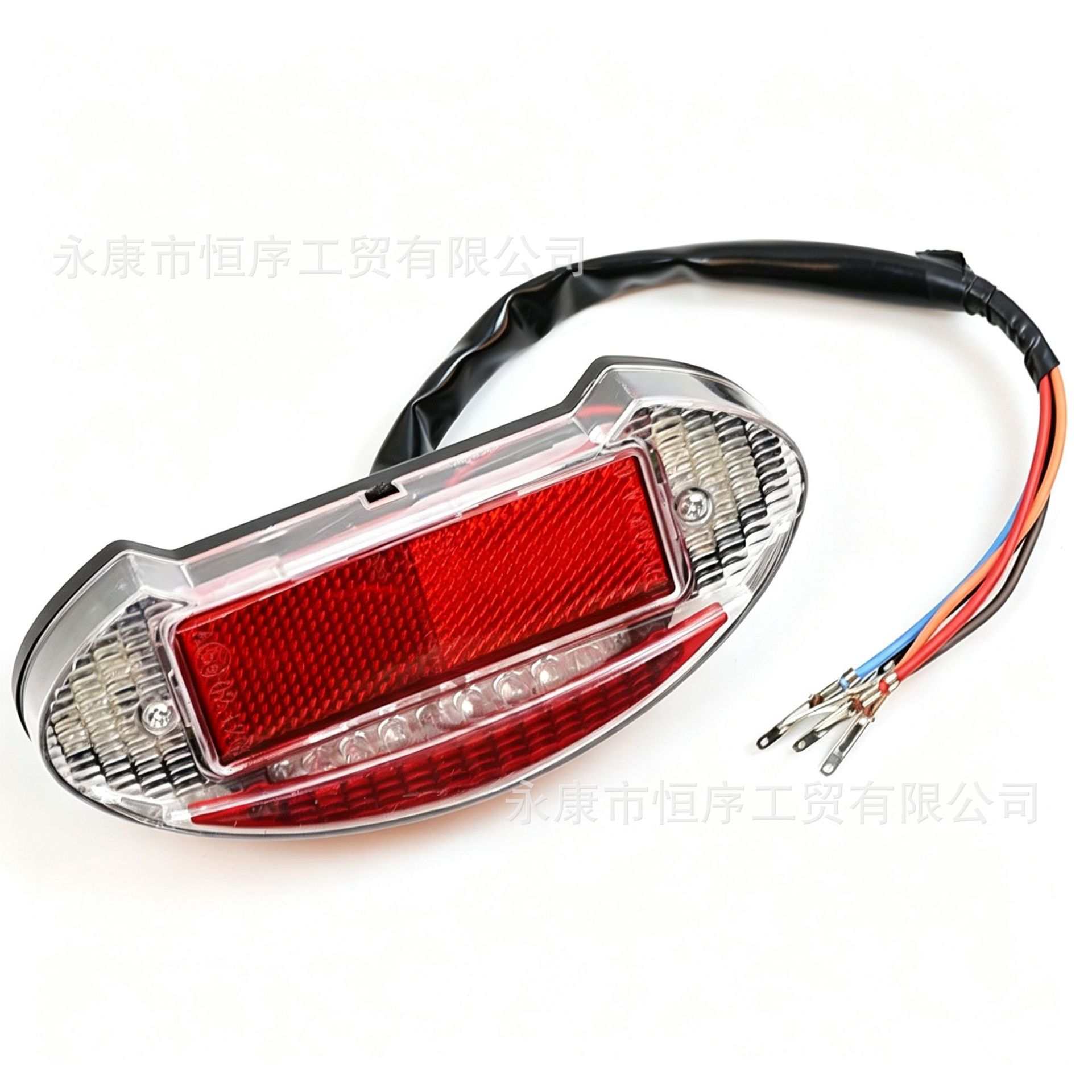 Cross-Border Off-Road Motorcycle Modification Parts Five-Wire Led Warning Signal Rear Tail Light 12V Brake Light