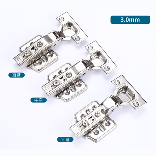 304 stainless steel damping hinge for cabinet and wardrobe door shock hydraulic aircraft spring hinge, furniture hardware wholesale