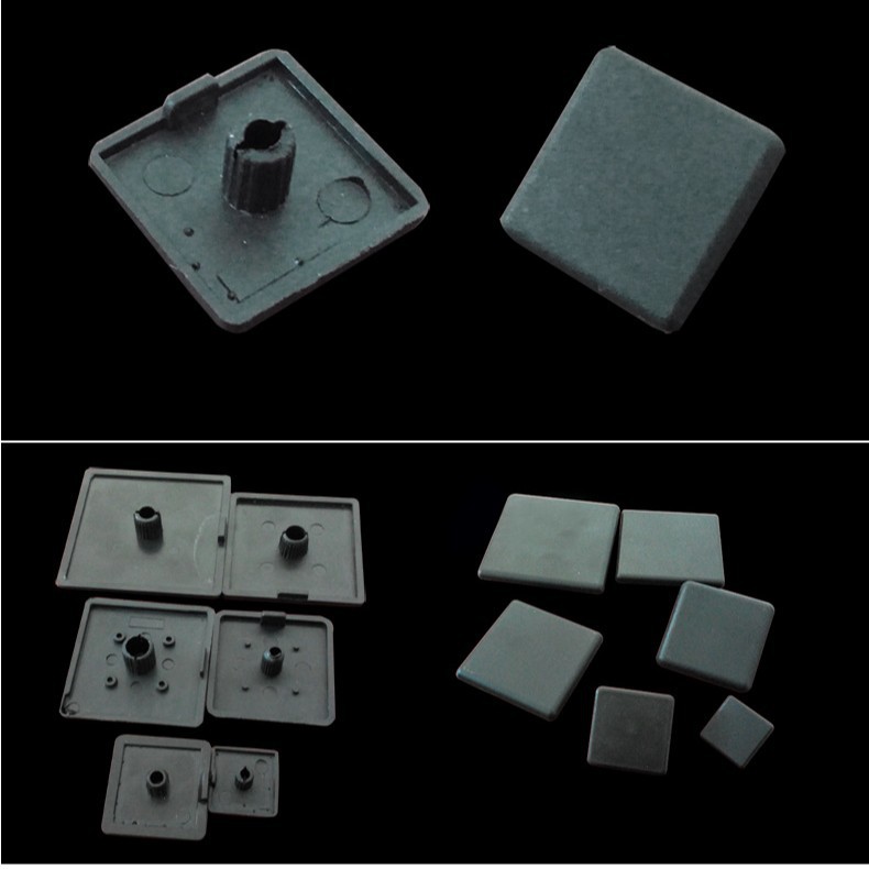 端面盖板 方形黑色2020金属塑料端盖 铝型材配件外壳尼龙塑料盖板