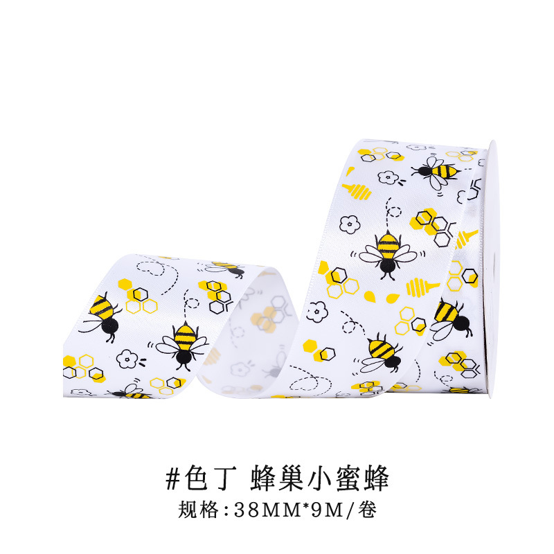 Fuente fábrica venta caliente transfronteriza Sunflower bees paragraph festival de abeja embalaje de regalo cinta