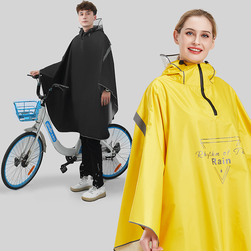 Bicycle Raincoat Men and Women Ride Adult Electric Single Bicycle Students Junior High School Students Mountain Bike Special Poncho