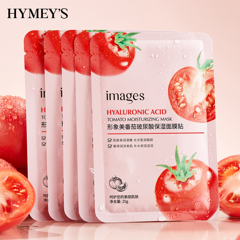 Imagen Belleza Tomate Ácido hialurónico Mascarilla hidratante Hidratante Cuidado de la piel Hidratante Mascarilla facial de piel genuina al por mayor
