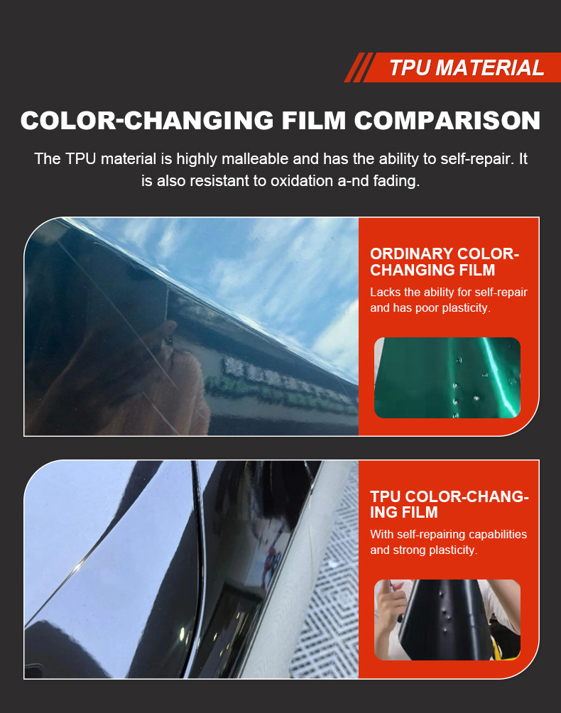 Axxpel Metal Tungsten Steel Tpu Car Paint Surface Color-Changing Protective Film Ppf Thermal Repair Scratch Protection