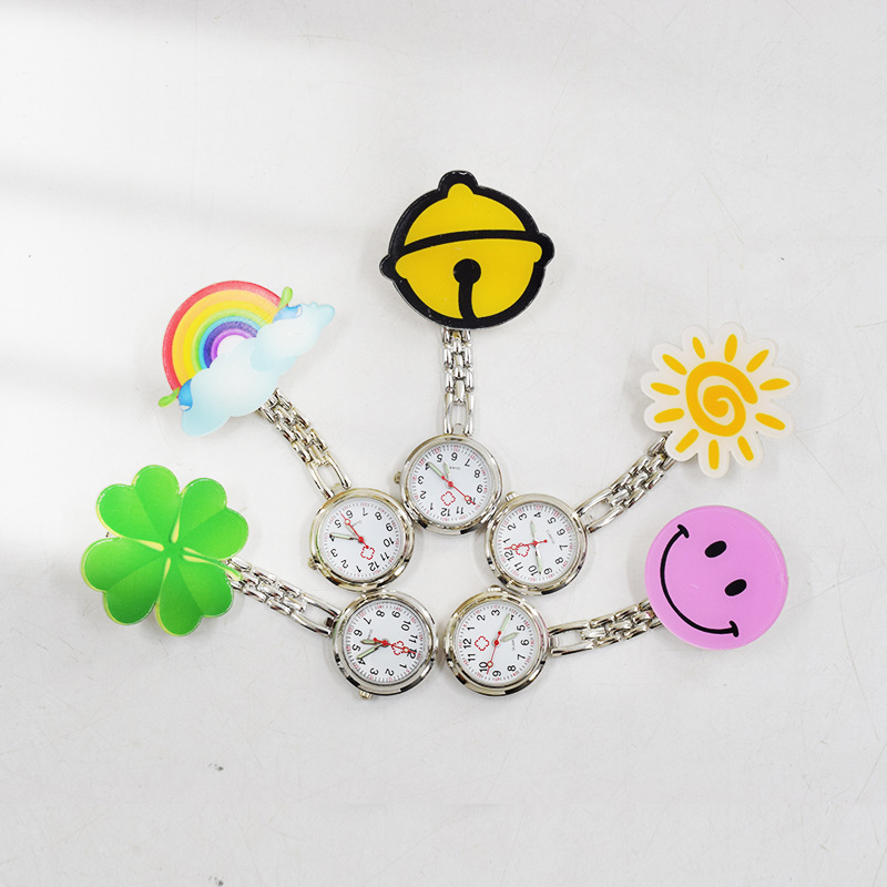 Wholesale Clip Nurse Watch Hanging Watch Cartoon Cute Doctor Pocket Watch Children's Pocket Watch Exam Chest Watch