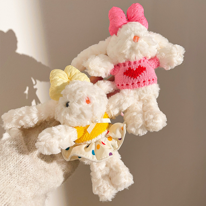 かわいい長い耳ボニーウサギのペンダントぬいぐるみキーホルダー人形バッグペンダントトレンディな人形親友ギフト|undefined