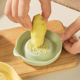 Cream Ceramic Pestle Garlic Grinder Garlic Ginger Kidsren's Food Supplement Creative Grinder Kitchen Artifact Cross-Border