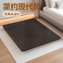 悬浮床主卧现代简约无床头铁床公主床出租房单双人加密钢架床静音