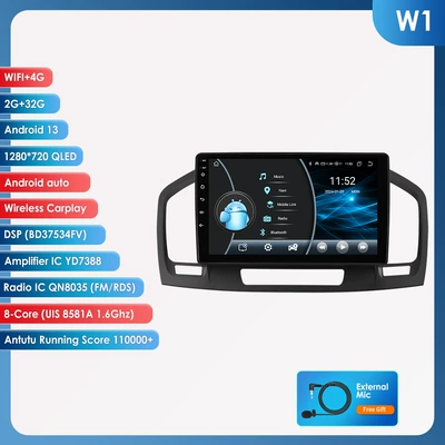 DVD Navigation – 09-13 Buick Regal Opel - 2-32g-wifi-4glte-8581a-carplay-eight-nuclear-9inch-suitable-for-09-13-buick-regal-opel