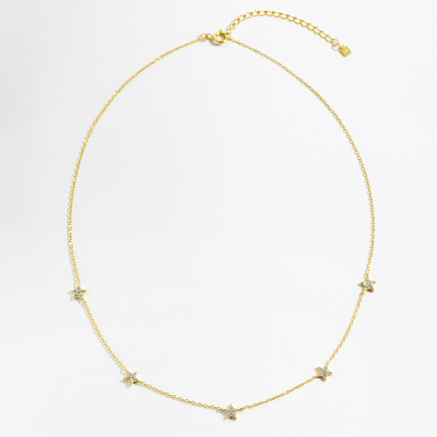 Simple Style Style 925 Sterling Silver Star Pendant Necklace
