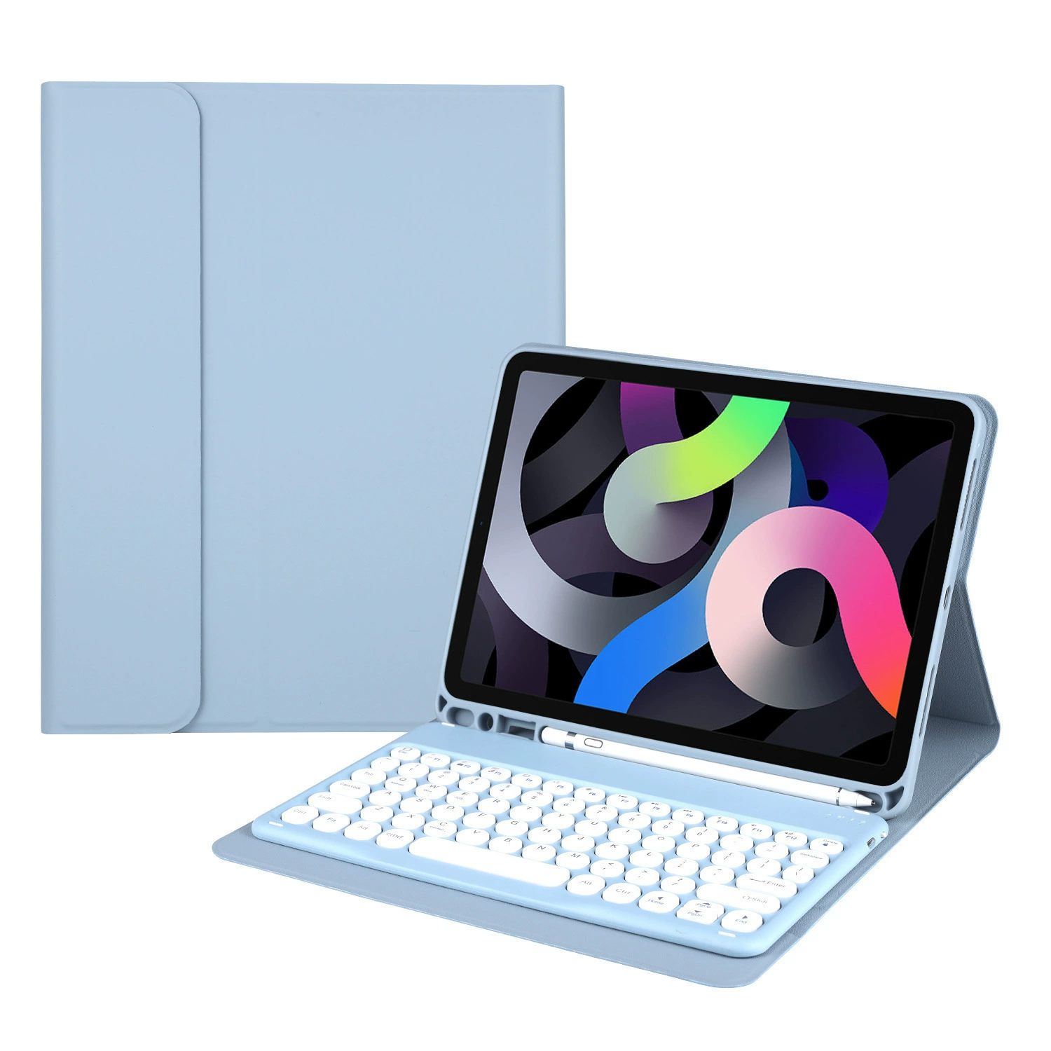 Подходящий твердый чехол для iPad Air11 Bluetooth с защитной крышкой, магнитный чехол для iPad11 (A16) круглая крышка с тач клавиатурой