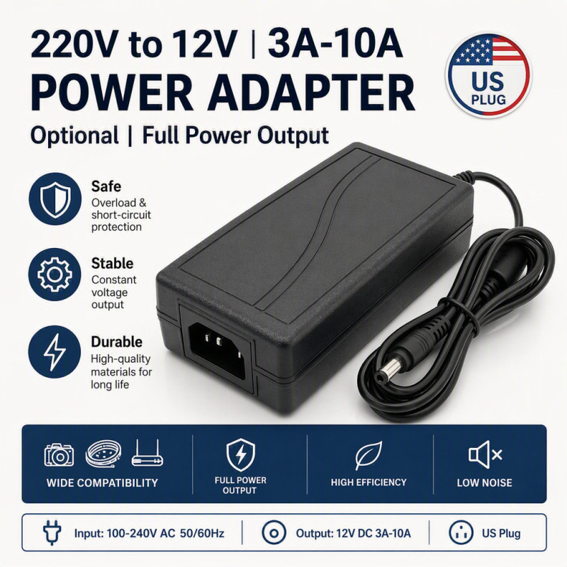 12V5A Dc Power Adapter 3A 4A Monitor 220V to Dc12V Desktop Regulated Switching Power Supply 12V5A Dc Power Adapter 3A 4A Monitor 220V to Dc12V Desktop Regulated Switching Power Supply
