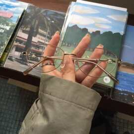 茸仔同款58166眼镜高智感猫眼眼镜大框55显瘦镜框超轻时髦小红书