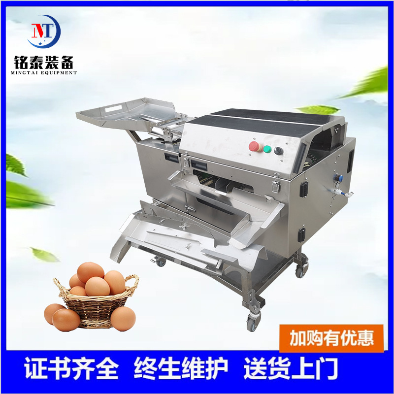 现货供应自动破壳机 双排打蛋机 全蛋液分离机 蛋糕加工敲蛋设备