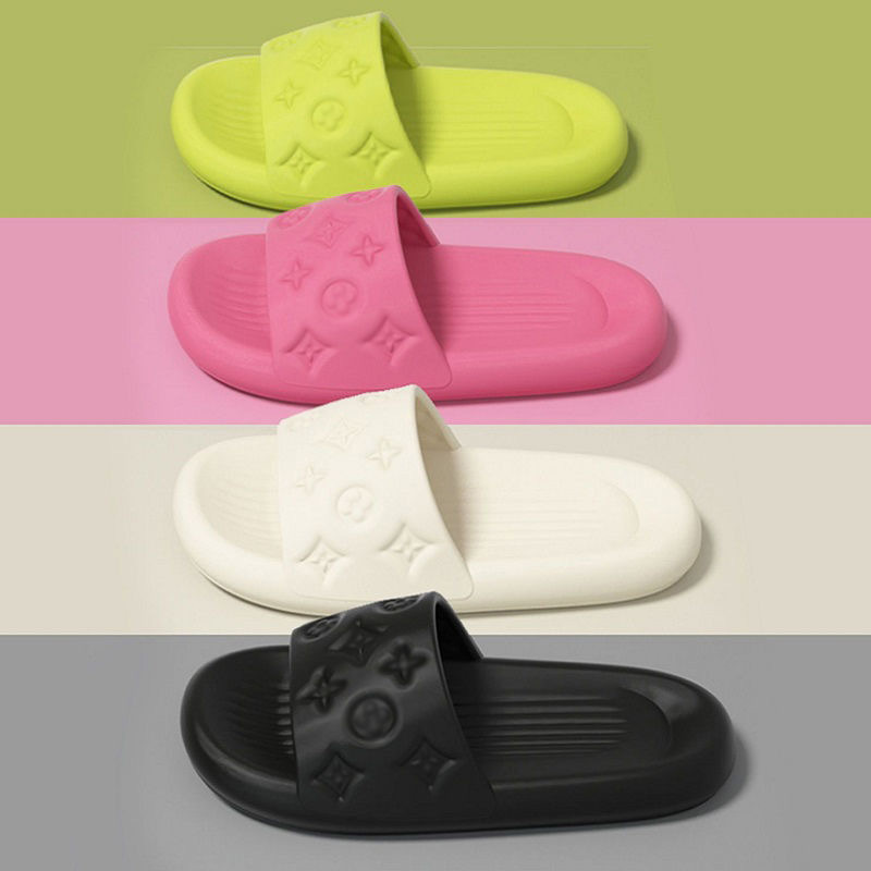 High-End Eva Slippers for Women, Summer Indoor Non-Slip Bathroom Durable Bathing Slippers for Couples, Household Sandals for Men