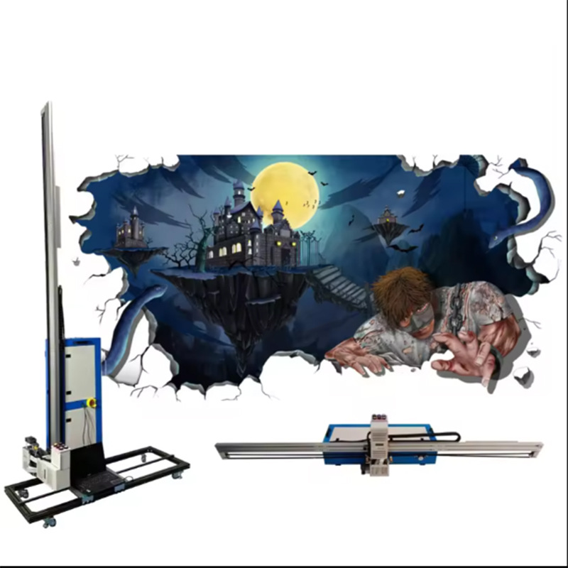 UV墙体彩绘打印机室内装修3D背景墙喷绘户外广告墙体绘壁画打印机