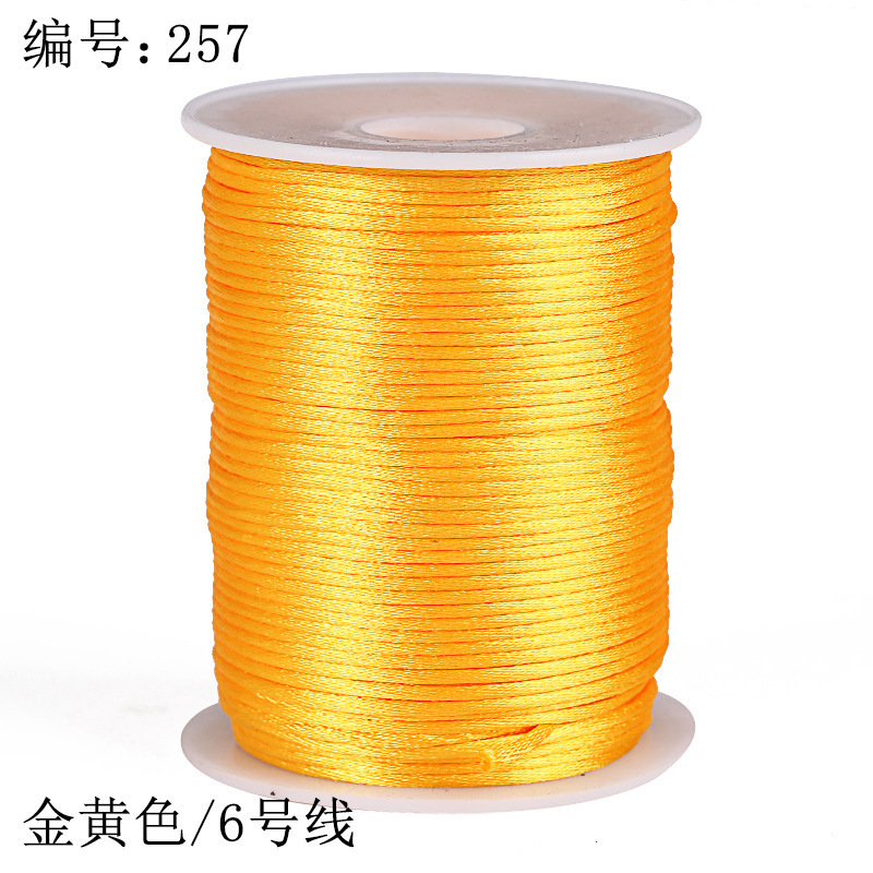 中国結びロープ 6 号 2 ミリメートル韓国糸赤いロープペンダント編組ハンドロープジュエリーアクセサリー材料卸売|undefined