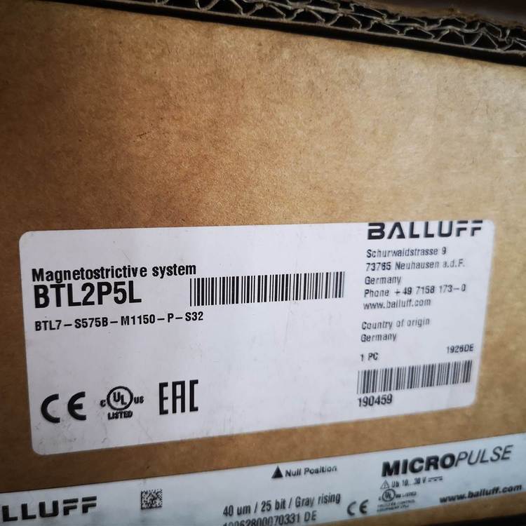 巴鲁夫传感器BTL7-S575B-M1150-P-S32代理折扣好现货