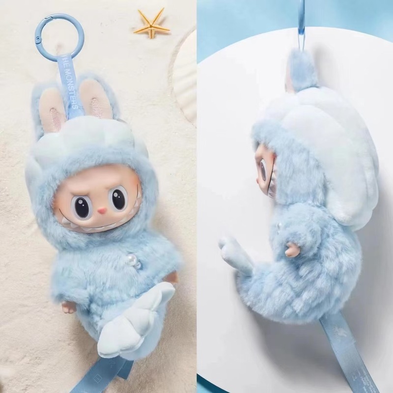 バブルマート ラバーグッズ ぬいぐるみ LABU シンガポール新商品 フィッシュテールライオン ラバーグッズ フェイスハンガー トレンド クリエイティブ|undefined