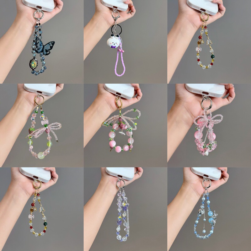 Luxurious Colorful Beaded Phone Chain Pendant, Fashionable and Versatile for Daily Commuting, with a High-End Design