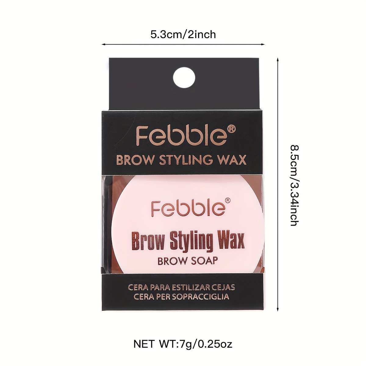 USHAS Europa y los Estados Unidos transfronterizos spot cejas de fijación jabón cejas doblables cepillo de fijación impermeable gel de fijación a largo plazo EB037