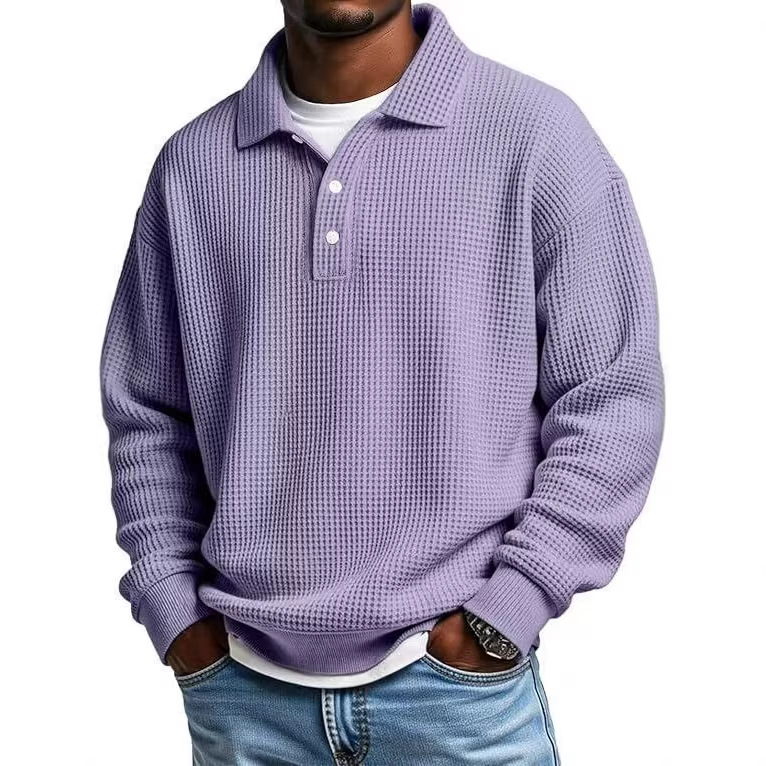2026 Autumn And Winter Men's Shirt Casual Versatile Buttons Loose Shirt Men_viptrois.com