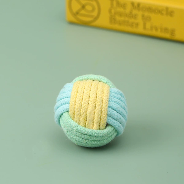 Macaron cotton rope ball yellow green blue