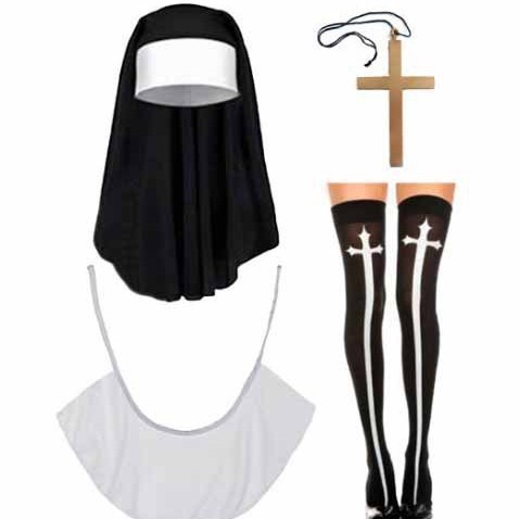 クロスボーダー热い贩売ハロウィーンの修道女の服のスーツの祝日のパーティーの役は服の道具の服装のアクセサリーを演じます。|undefined