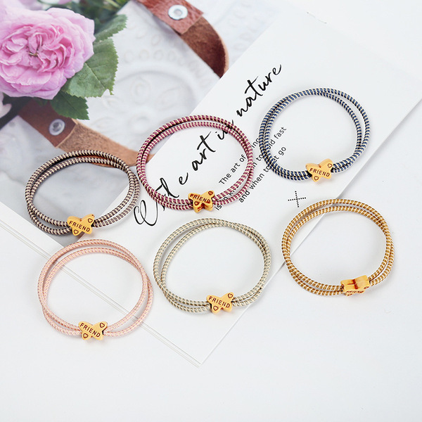Mori women's butterfly shape hair rope double -share elastic hair…