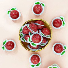 3D Waxberry Dried Fruit Pregnant and Children Sweet and Sour Snacks Internet Celebrity Creative Dried Fruit and Candied Fruit Wholesale One Piece Shipping